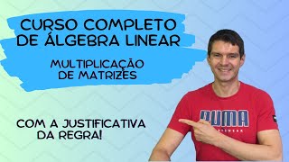 CURSO DE ÁLGEBRA LINEAR  04  Multiplicação de matrizes [upl. by Petromilli]