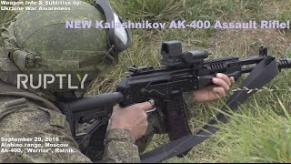 First Footage of Ak400 tested amp fired by Russian Troops [upl. by Ynehteb995]