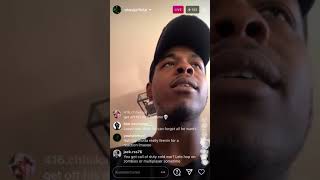 OBASI JACKSON GETS INTO IT WITH A DISRESPECTFUL FAN ON IG LIVE [upl. by Einnoj188]