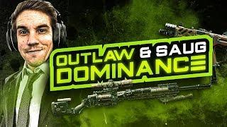 THE COMPETITIVE BLACKOUT CLASS OUTLAW AND SAUG DOMINANCE Call of Duty Blackout [upl. by Ynohtn]