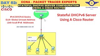 CCNA DAY 52 Configuring a Router as a Stateful DHCPv6 Server  Cisco IPv6 Stateful DHCPv6 Server [upl. by Otrebire491]