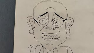 Motu Patlu Drawing pancilshading drawing art pancil sketch motupatlu [upl. by Idur]