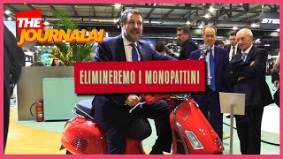 Elimineremo i monopattini Salvini ad Eicma  The Journalai [upl. by Nnaeiram620]