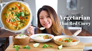 Delicious Vegetarian Thai Red Curry Recipe  Never Order Out Again [upl. by Hercule571]