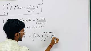 12 Dirichlet integral engineering mathamatics Beta Gamma function betafunction bscmaths [upl. by Brinna]