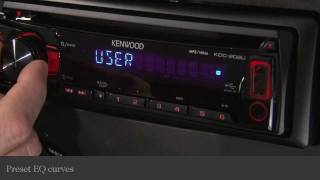 Kenwood KDC202U CD Receiver Display and Controls Demo  Crutchfield Video [upl. by Niassuh]