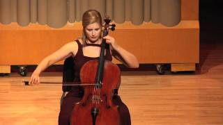 Winona Zelenka  JS Bach  Cello Suite No 2 Sarabandemov [upl. by Merissa803]