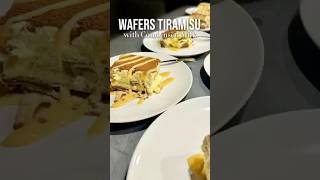 Wafers Tiramisu with Condensed milk  DineAfroItalo  Chef Immaculate Ruému [upl. by Nirre]