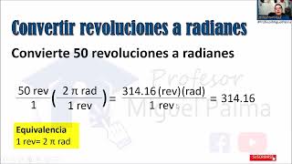 Convertir Revoluciones a Radianes [upl. by Atinuahs]