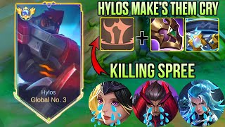 GLOBAL HYLOS STUNNED THE WHOLE ENEMY LINEUP AND MAKES THEM CRYGlobal Hylos  MLBB [upl. by Ynogoham]