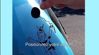 Comment coller un sticker [upl. by Jarrod416]