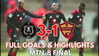 ORLANDO PIRATES WINS 31 MTN 8 Cup Final Highlights and Goals 2024 [upl. by Bertsche]