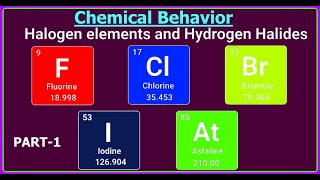 Chemical Behavior of Halogens Part 1 of 2 Chemistry Online By Prof IQ education exam [upl. by Evita]