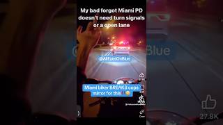 When bikers BREAK cops mirrors‼️😳 miami dadecounty fyp bikelife [upl. by Romola]