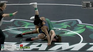 125lbs Desmond Pleasant Drexel vs Carson Wagner Binghamton [upl. by Arnst]