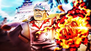 I Become FLEET ADMIRAL AKAINU to Awaken The LEGENDARY MAGMA V2 Devil Fruit [upl. by Irra78]