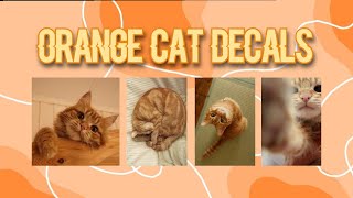 orange cat decal ids  roblox [upl. by Eidoc]