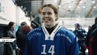 Interview mit Nina Harju  EVZ vs Neuchatel Hockey Academy 70 [upl. by Diver306]