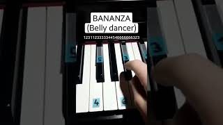 Bananza  Belly Dancer Easy Piano Tutorial [upl. by Lail]