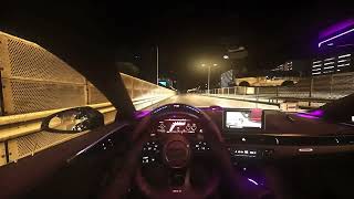 Audi RS5 Sportback Hits 140MPH Cutting the Line on a Rainy Night Highway Run [upl. by Rosalinde59]