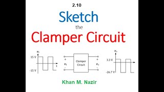 Clamper Circuit  How to Sketch Output  Assignment Question  EDC 2102EnglishBoylestad [upl. by Vivienne]