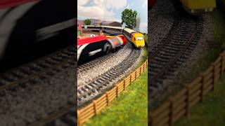 Pendolino and APT Passing on the Model Railway [upl. by Yrdnal]