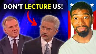 Dr S Jaishankar Epic Interview quotDestroying Western Hypocrisyquot Foreigner Reacts [upl. by Acimot145]