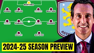 Premier League 202425 Preview Aston Villa [upl. by Nibla152]