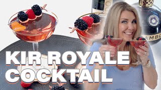 Kir Royale  A classic champagne cocktail [upl. by Rebmac]