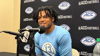 UNC Omarion Hampton PostFlorida State Interview  Inside Carolina [upl. by Besnard701]