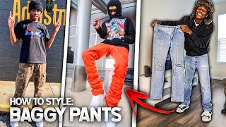 How To Style BAGGY JEANS Outfit Ideas [upl. by Ttenaj]