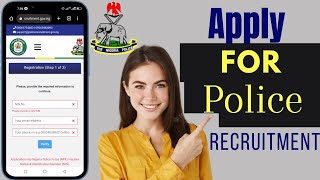 How To Apply For Nigeria Police Recruitment 2024 [upl. by Noeled259]