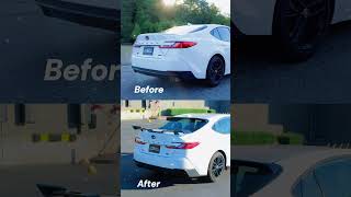 Camry 2025 Rear Spoiler Wing  Before amp After 🚗🔥 [upl. by Aneis]