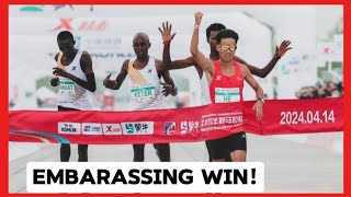 SHOCKING Kenyan Athelete REVEALS WHY He Let Chinas He Jie Win Beijing Half Marathon [upl. by Aniale]