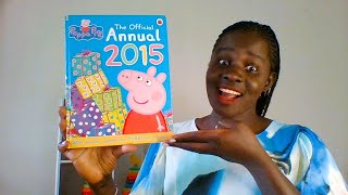 Sun sea and snow  peppa pig story  Official annual 2015 [upl. by Noyahs]