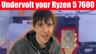 Undervolt your Ryzen 5 7600 for more FPS and Lower Temperature [upl. by Lledor]