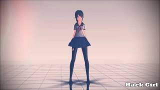 【MMD】whip and nae nae 『Yandere simulator』Motion data DL [upl. by Ayotan]