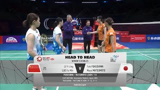 semifinal  luo xu minli yijing vs yuki fukushimamayu matsumoto  china masters 2024 [upl. by Delastre]