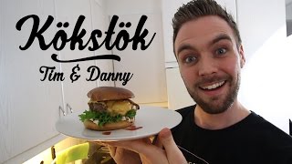 Tims högrevsburgare med karamelliserad lök  Kökstök med Tim amp Danny [upl. by Hairabez]