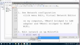 Step by Step Setting vm MikroTik with Bridged network on VMware [upl. by Arney178]