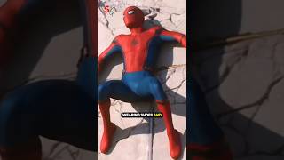 How does Spiderman stick to the wall while wearing Shoes gloves [upl. by Fortunato]