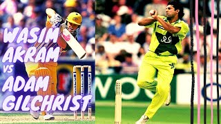 Wasim Akram Against Adam Gilchrist  Sultan Of Swing  5 Dismissals  Wasim akram legend  Mannu Tv [upl. by Om]