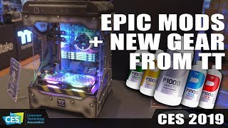 CES 2019  Whats new from Thermaltake RGB RAM Powerderless Coolant PSUs and more [upl. by Carmel]