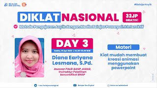 Diklat  Kiat Mudah Membuat Kreasi Animasi Menggunakan Powerpoint [upl. by Saturday]