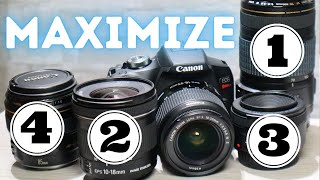 4 KEY Lenses to make the Canon Rebel T7 Camera Better [upl. by Nnahteb]