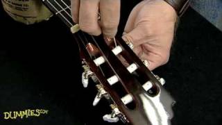 How to String a NylonString Guitar For Dummies [upl. by Berstine699]