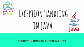 Exception Handling in java  Try and Multiple Catch block [upl. by Allisan]