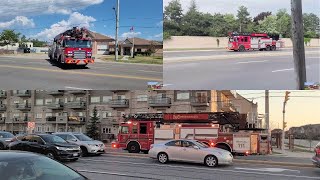 Mississauga Fire Aerial 111 Responding x3 [upl. by Whelan]