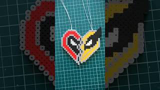 Corazón💔 Deadpool y Wolverine en Hama beads perler beads pixel art Manualidades Marvel [upl. by Weaver202]