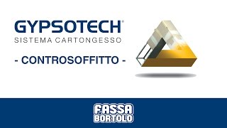 Applicazione lastre GYPSOTECH  controsoffitto [upl. by Mattland]